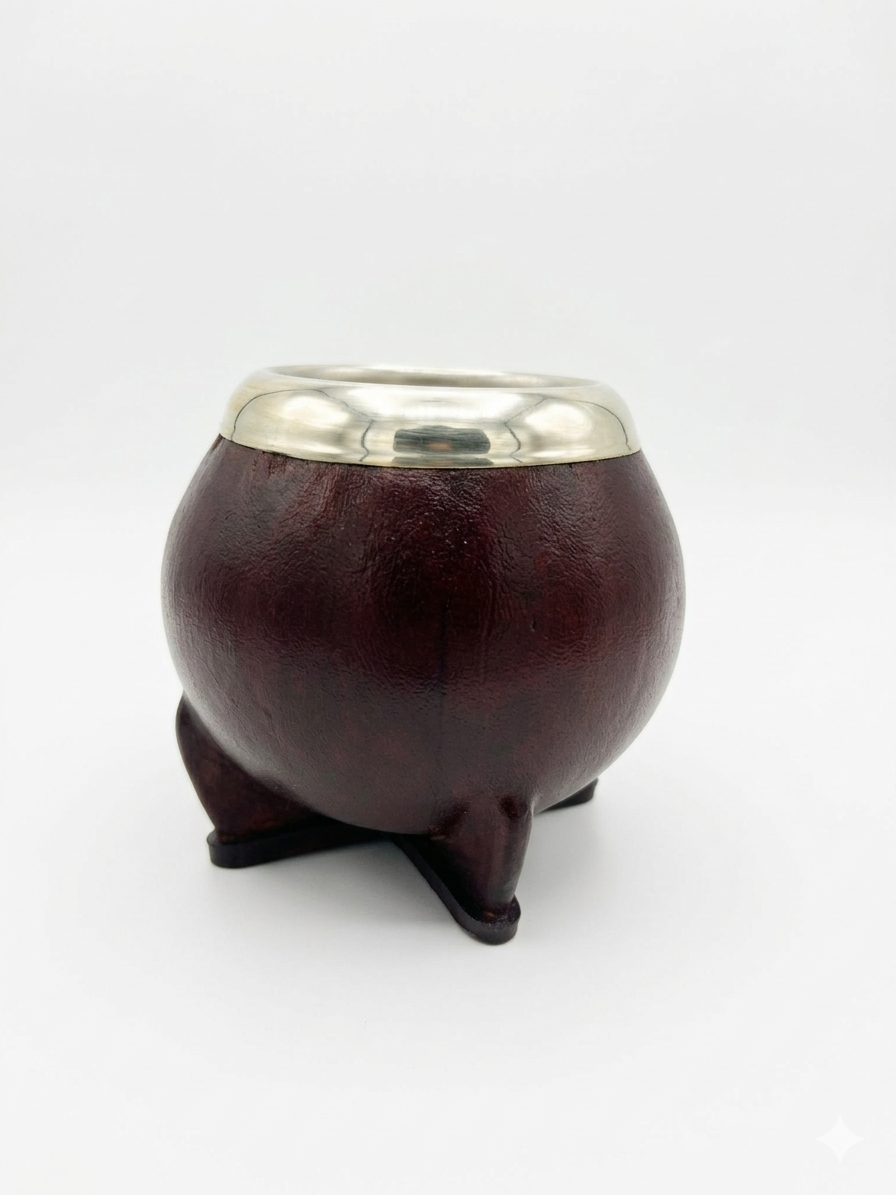 Mate De Calabaza Forrado virola joyero acero
