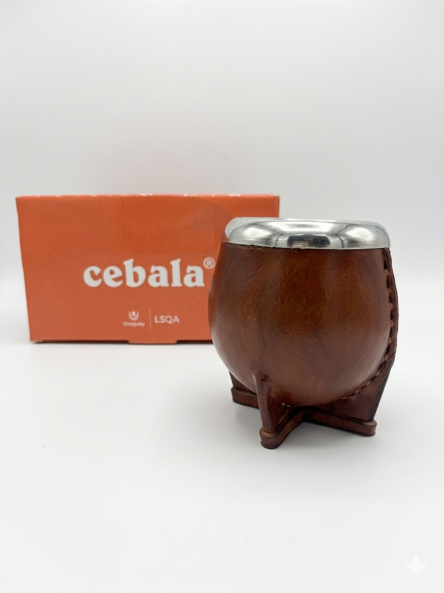 Mate De Calabaza Forrado virola estilo joyero de alpaca