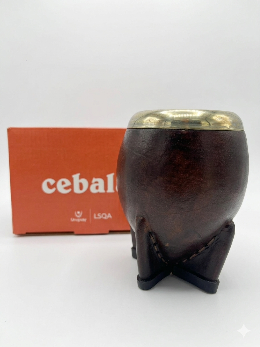 Mate De Calabaza Forrado virola joyero acero