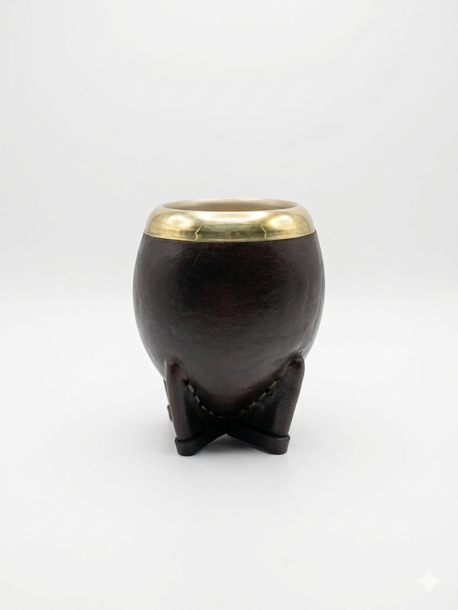 Mate De Calabaza Forrado virola joyero acero