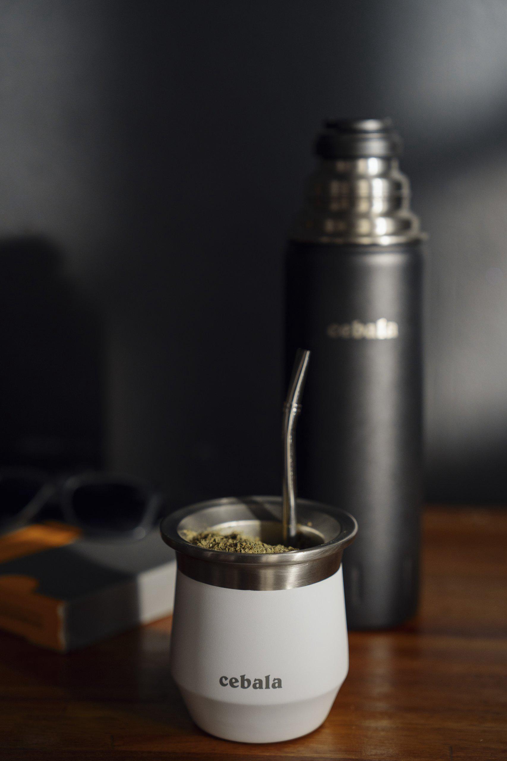 Mate & termo de acero inoxidable