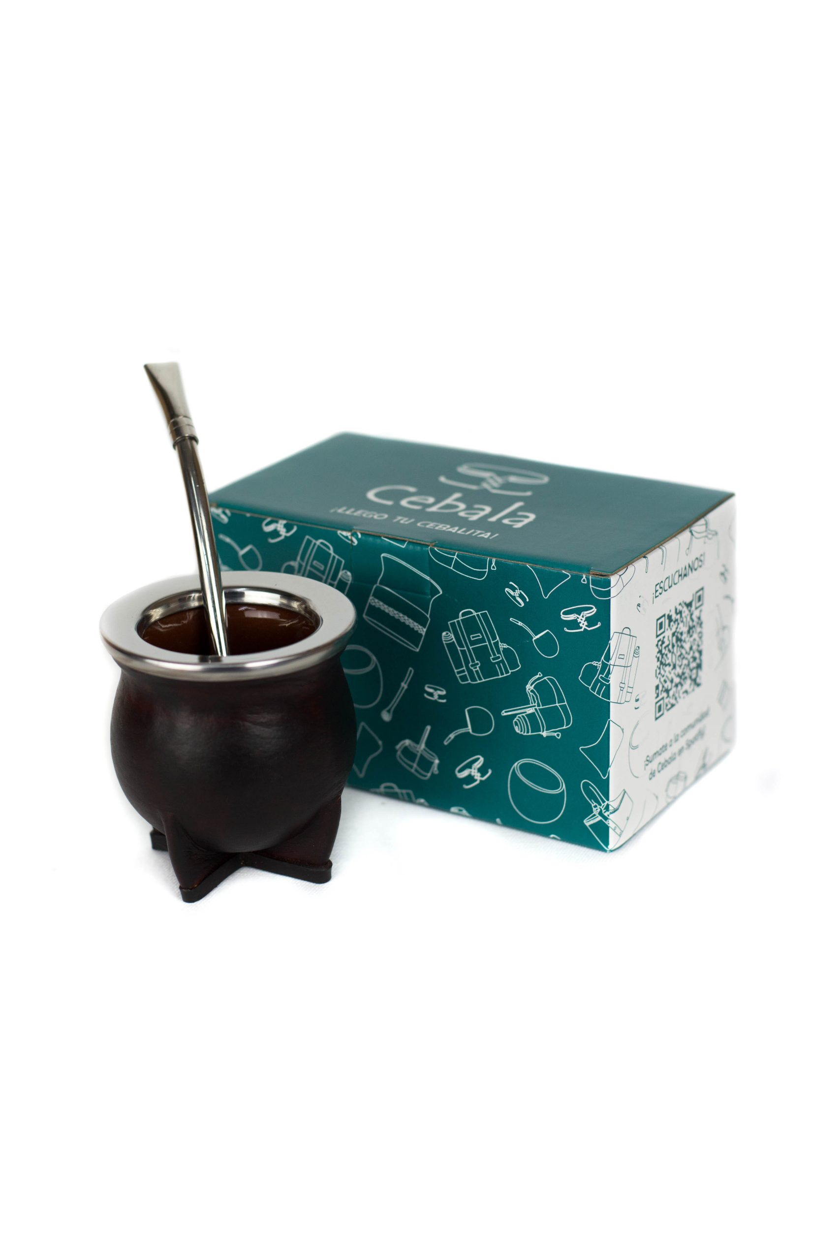 Mate De Cerámica Forrado
